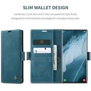 Flip Case for Samsung Galaxy S23 Ultra Retro Leather Mag