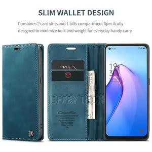 Phone Case for Oppo A76 4G(Oppo A96 4G), PU/TPU Vintage Fli
