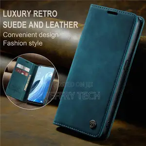 Wallet Leather Flip Case for Oppo Reno 8 4G Blue