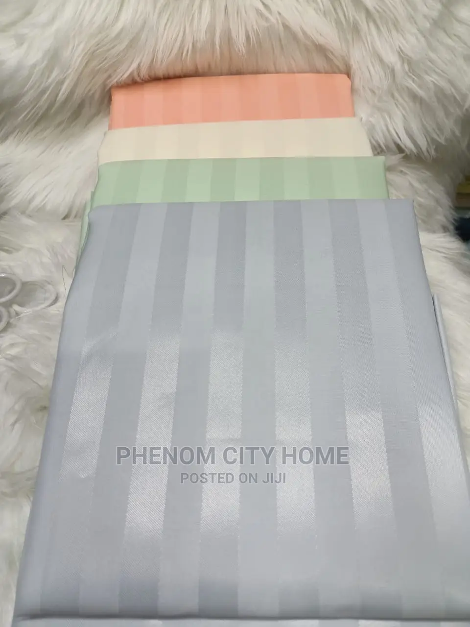 Plain Stripped Shower Curtains
