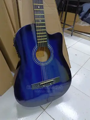 Semi Acoustic Guitar Blue 38