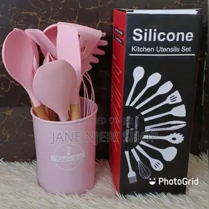 Pink 12 Silicon Spoons