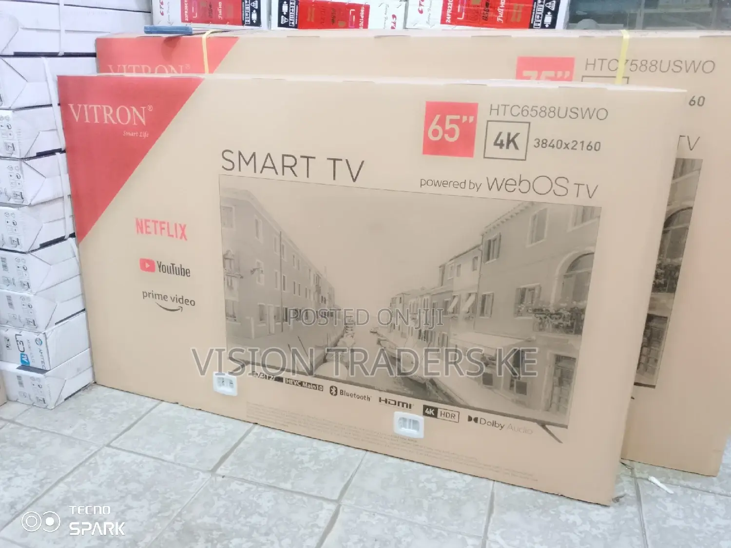 Vitron 65" Smart Android Webostv Frameless ✓