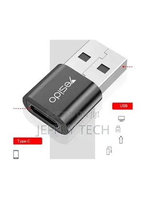 Yesido GS09 Type-C to USB Adapter Black