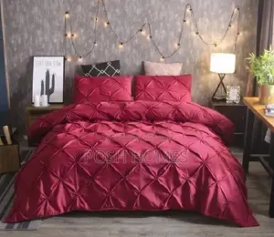 Pinch Pleat Pintuck Duvet Cover Set