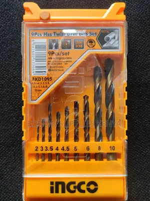 Ingco 9pcs HSS Twist Drill Bits Set AKD1095 Metal Drill Bits