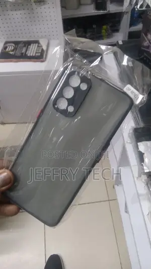 Oppo Reno 5 5G Cover - Black - Semi Transparent Matte Shockp
