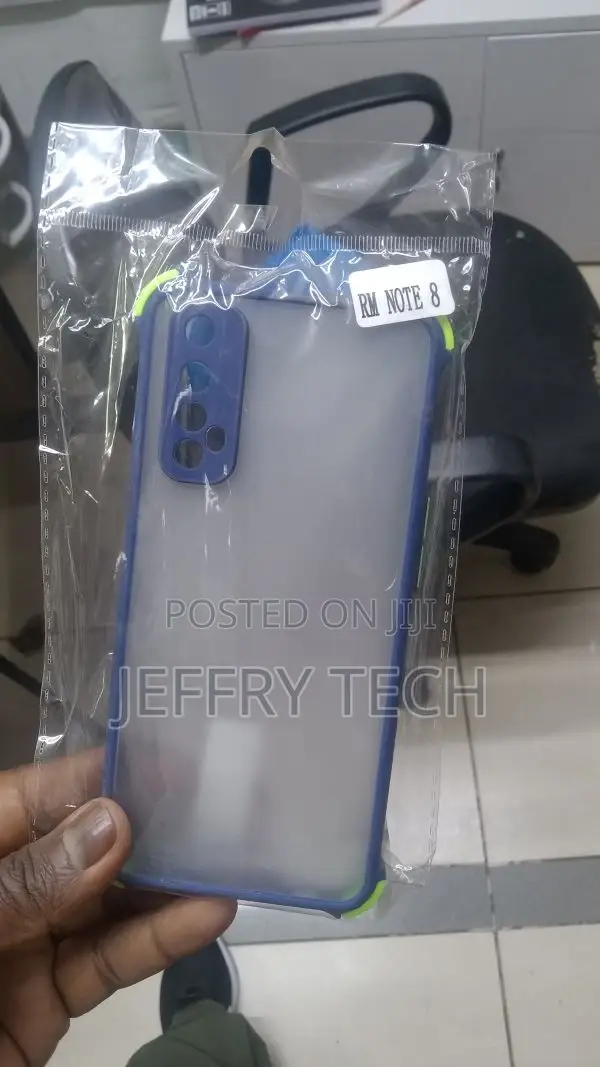 Square Smoke Case for Redmi Note 8 Mobile Back Cover