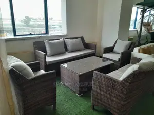 Spacious 7 Seater Outdoor Sofa Set Plus a Table