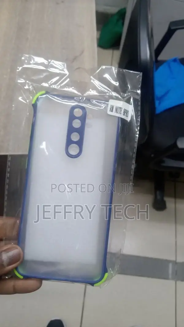 Back Cover for Redmi Note 8 Pro Smoke Translucent Shock Pro