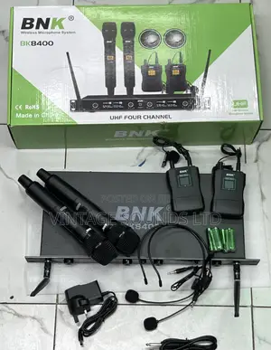 BNK BK8400 Headset Handheld Lapels Wireless Microphone Set