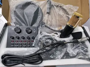 Podcast Condenser Microphone With Sound Card