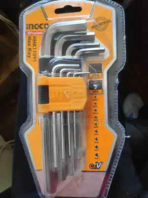 Allen Keys Ingco Hex Keys 9pcs HHK11091 Cr-v Chrome Fix Hex