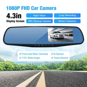 Generic Dashboard Camera 4.3 Inch Car Dvr Mirror
