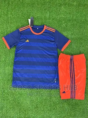 Blue Adidas Football Uniform