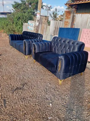 Black 5 Seater Sofa
