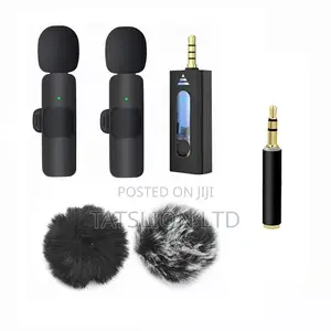 Wireless 3.5mm Lapel Noise Reduction Microphone