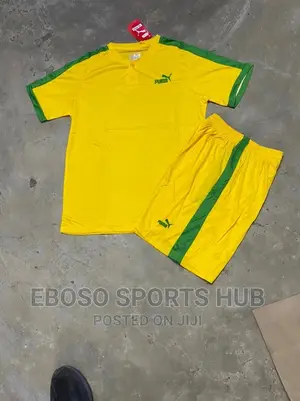 Puma Football Uniform With Stripes