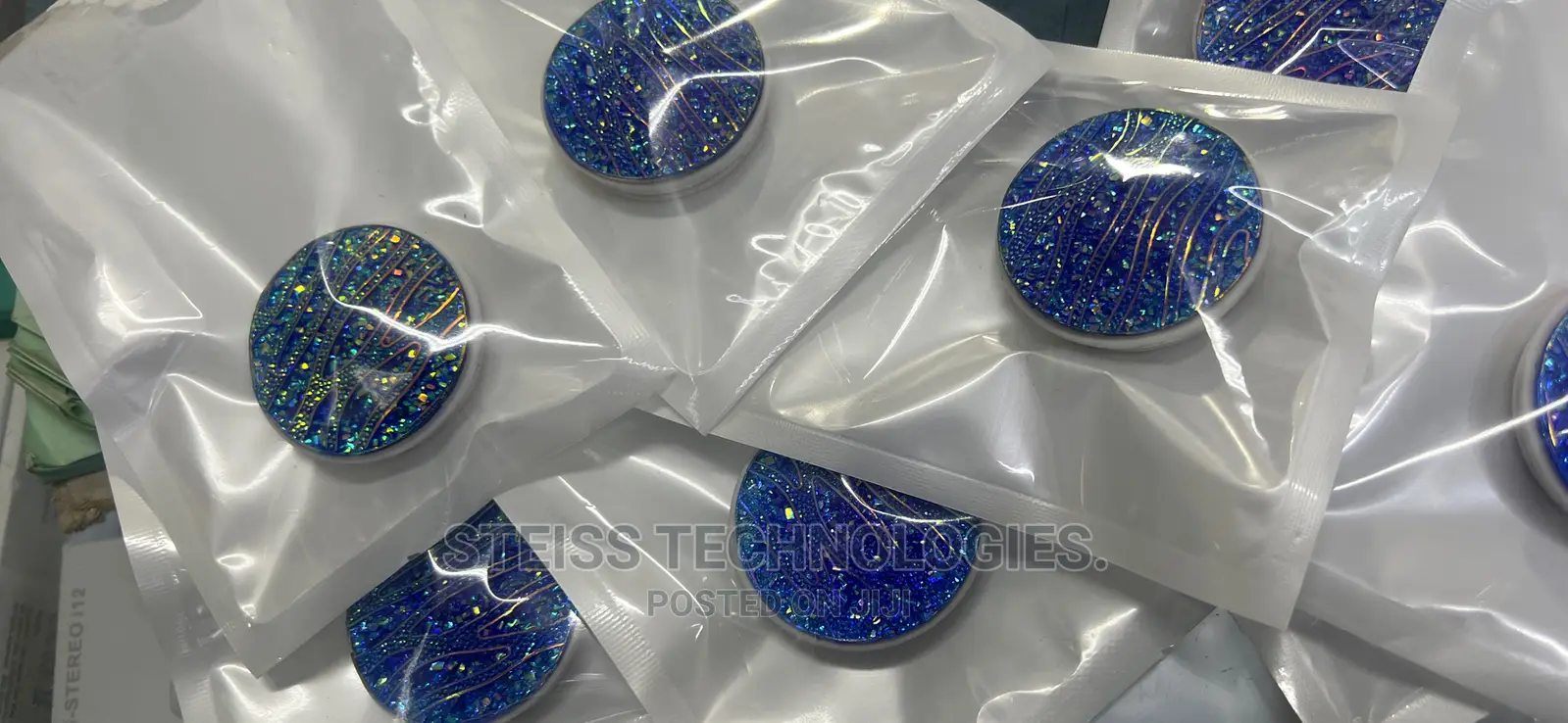 Blue Fancy Pop Socket.