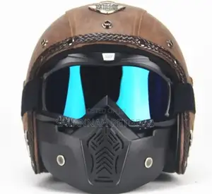 Open Face Helmet Motorcycle Riding Safety Carbon Fiber