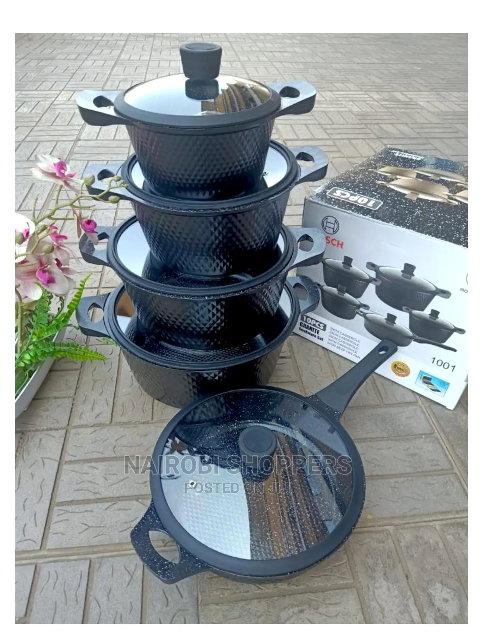 Bosch Granite Non Stick Cookware With Silicone Lid