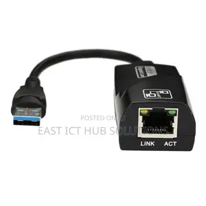 Uperspeed USB 3.0 To RJ45 Gigabit Ethernet Network Adapter In Black