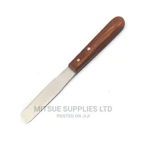 Set of 4 Spatula for Chemist Wooden Handle Flat Scoop 6'