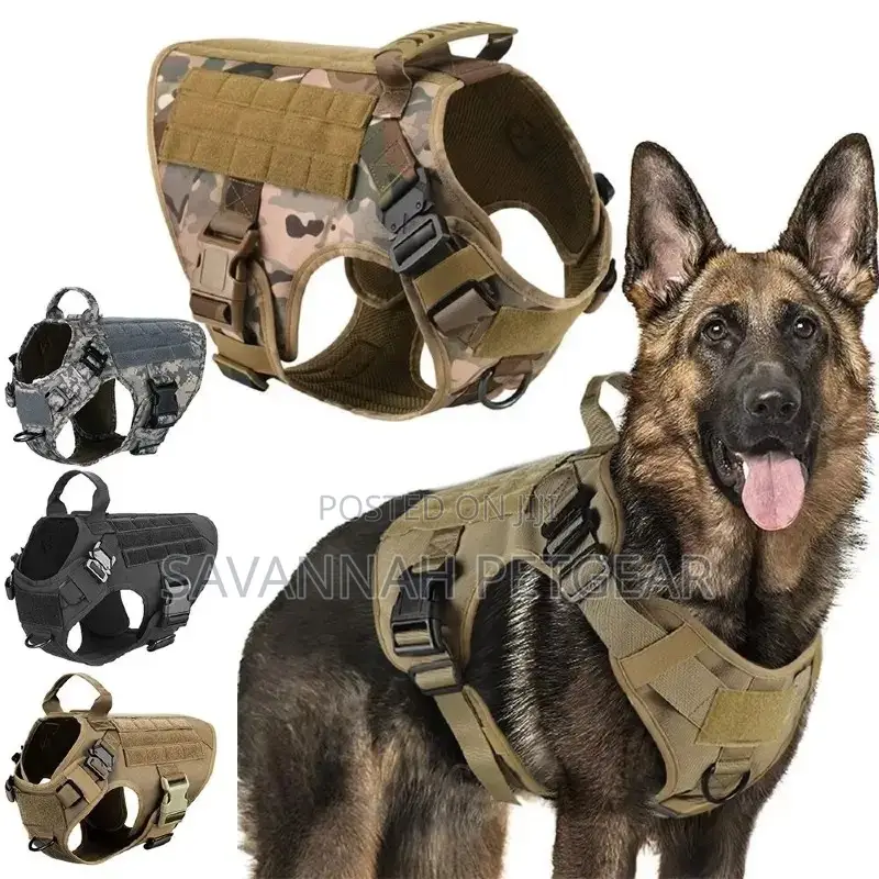 Tactical Molle Dog Military Harness Train Medium Large Dog