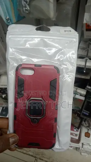Phone Case for iPhone 7 / 8 Metal Ring Holder Cover