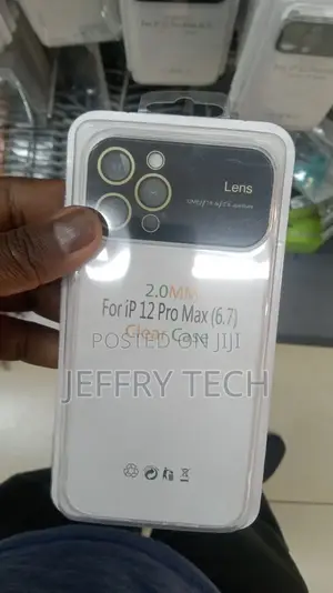 2mm Thick Clear TPU Phone Case for iPhone 12 Pro Max