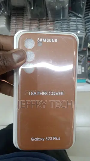 SAMSUNG Galaxy S23+ Plus Leather Phone Case, Premium Protect
