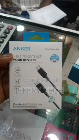 Anker Powerline III 6ft 100W USB-C to USB-C Cable – A8856 –