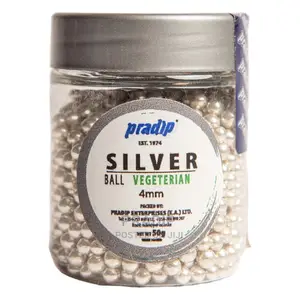 Sliver Ball Vegetarian 4mm - Now Available in 50grms