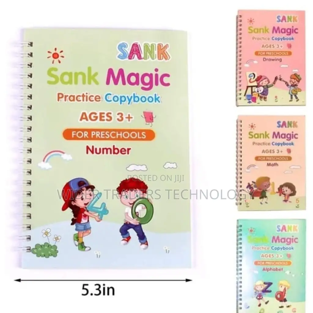 Sank Magic Practice Copybook With 8 Pieces of Refills