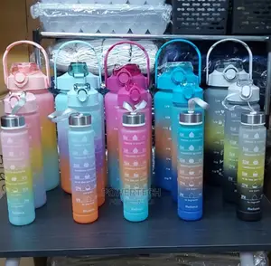 3 in 1 Motivational Water Bottle/ Water Bottle