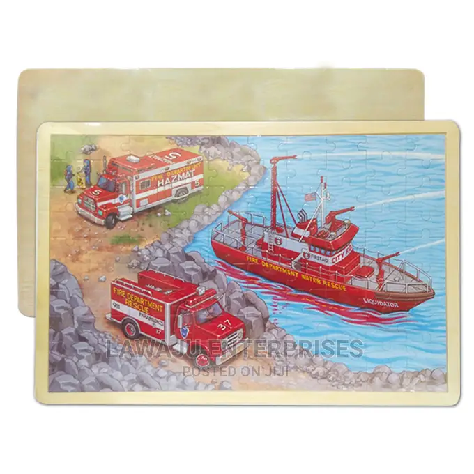 Fire Track Jigsaw Puzzle for Children