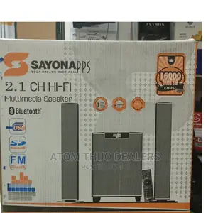 Black 2.1CH Sayona SHT-1253BT Subwoofer System  