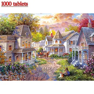 1000 Pieces Jigsaw Town Puzzle Educational Adult Jigsaw