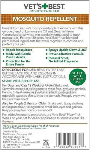 Vet’S Best Mosquito Repellent Spray