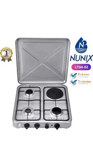 Nunix LT04-02 3gas+1electric Gas Cooker