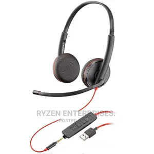 Plantronics Blackwire 3225 Stereo Headset, USB-A, 3.5mm