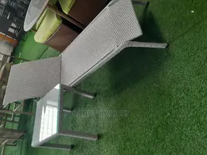 White Pool Bed With a Side Table