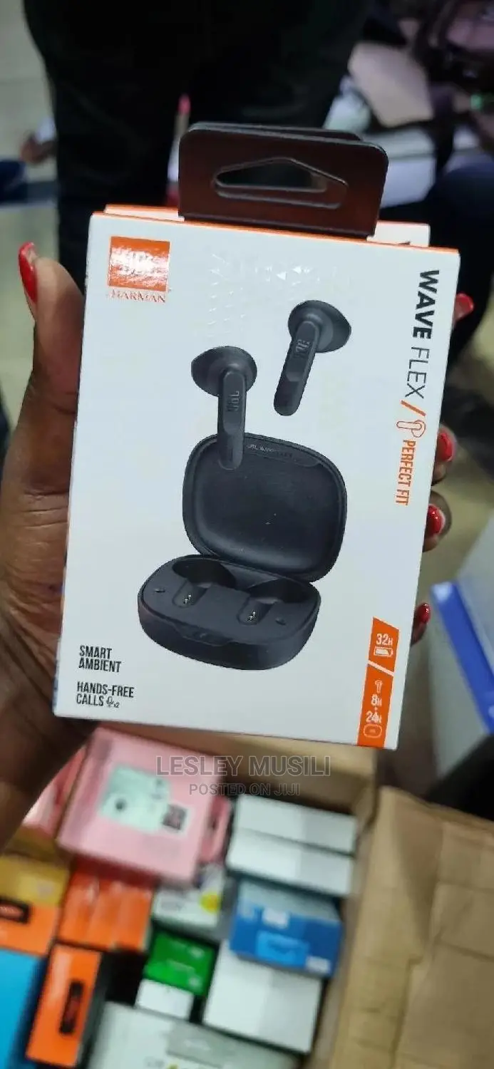 JBL Wave Flex Wireless Bluetooth Earbuds - Black