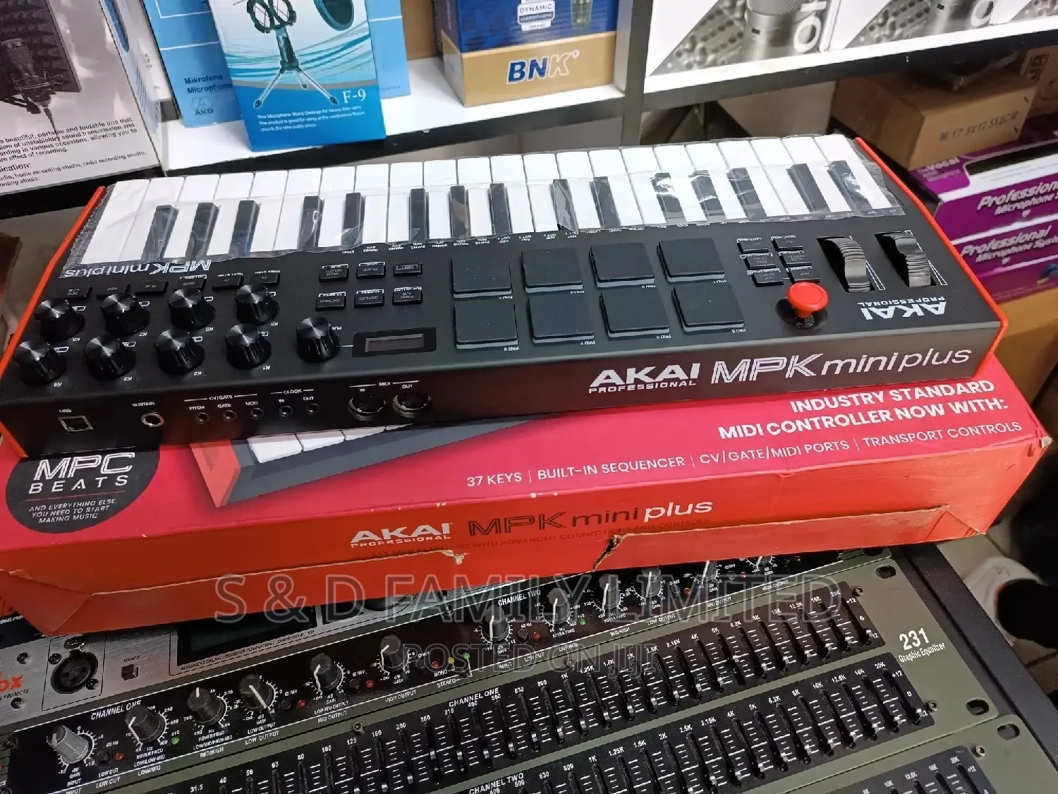 Akai MPK Mini Plus 37 Keys Midi Keyboard