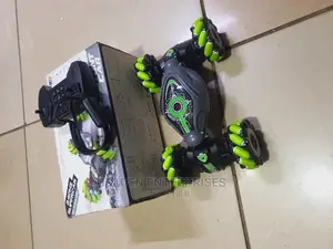 Green Rc Stunt Car With Hand Gesture Control and Controller