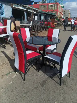 Executive Restaurant Set With Round Marble Table
