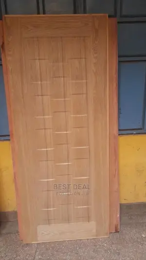 Wood Laminate Mahogany Door