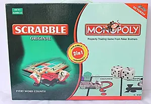 Scrabble Monopoly 2 in 1 Original Home Game