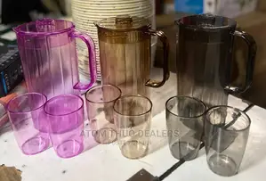 2 LTRS Acrylic Jur and 2 Glass 