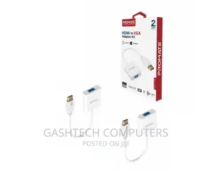Promate HDMI to VGA Display Adaptor White
